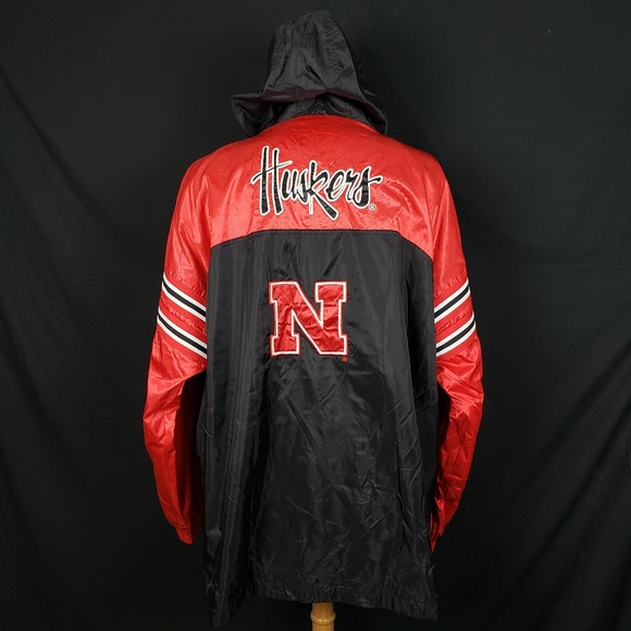 G-III Sports Nebraska Huskers Windbreaker Hoodie - Picture 3 of 5